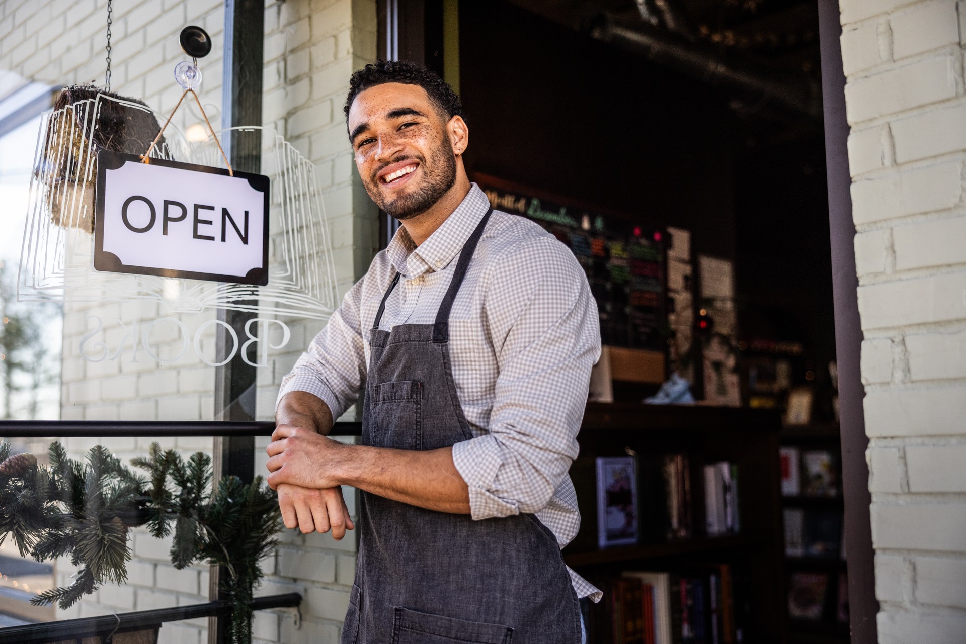 happy business owner